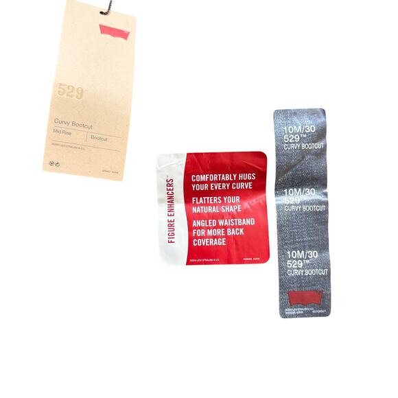 Levis Womens 529 Curvy Bootcut Jeans Medium Wash Denim Size 10 - Picture 4 of 11